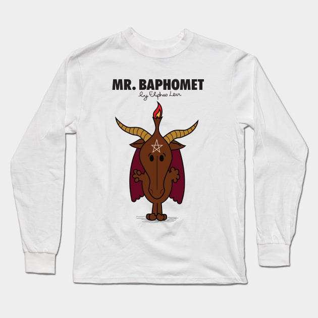 Mr Baphomet Long Sleeve T-Shirt by Tameink